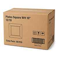 Plates Square WH 10" 12/10