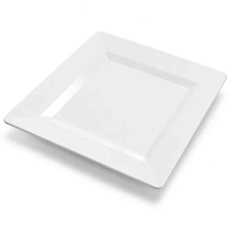 Plates Square WH 10" 12/10