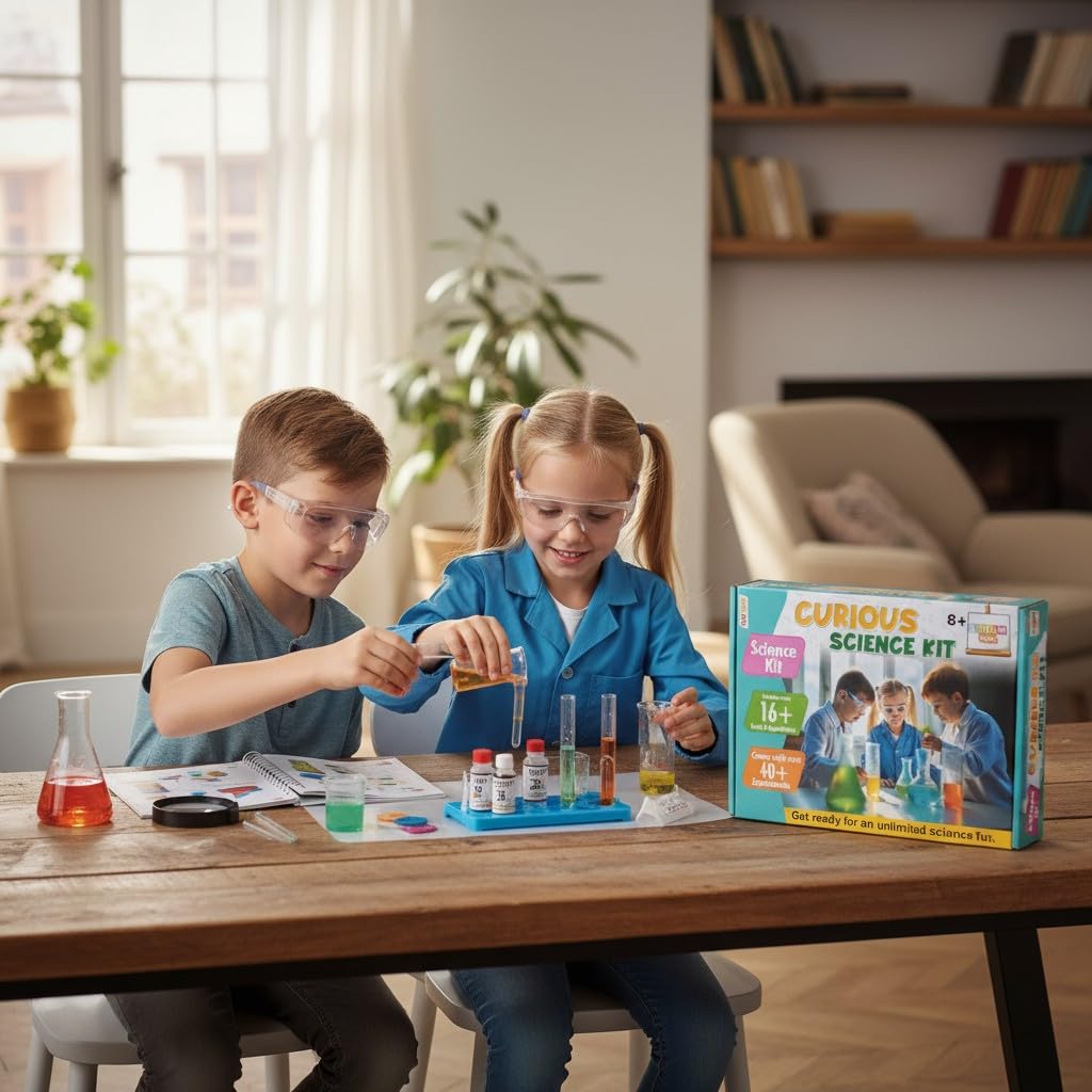 Curious Science Kit for Kids 8+ | 40+ Experiments STEM Learning Educational Toy