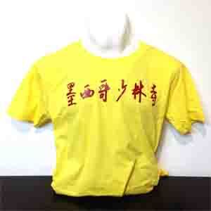 Playera Templo Shaolin De México Amarillo