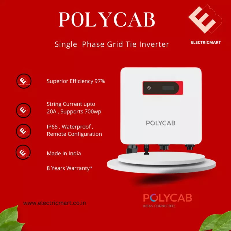 Polycab 3KW  - Single Phase Inverter  7 Years Warranty