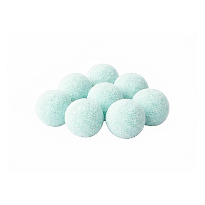 Pompones Unicolor 1.0 Centímetros Color Azul Pastel Paquete por 1000 Unidades