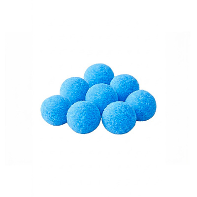 Pompones Unicolor 1.0 Centímetros Color Azul 20 Paquete por 1000 Unidades