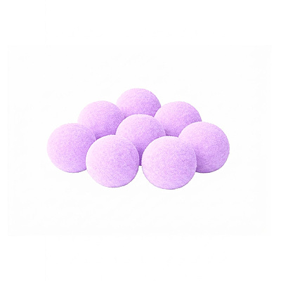 Pompones Unicolor 1.0 Centímetros Color Lila 26 Paquete por 1000 Unidades