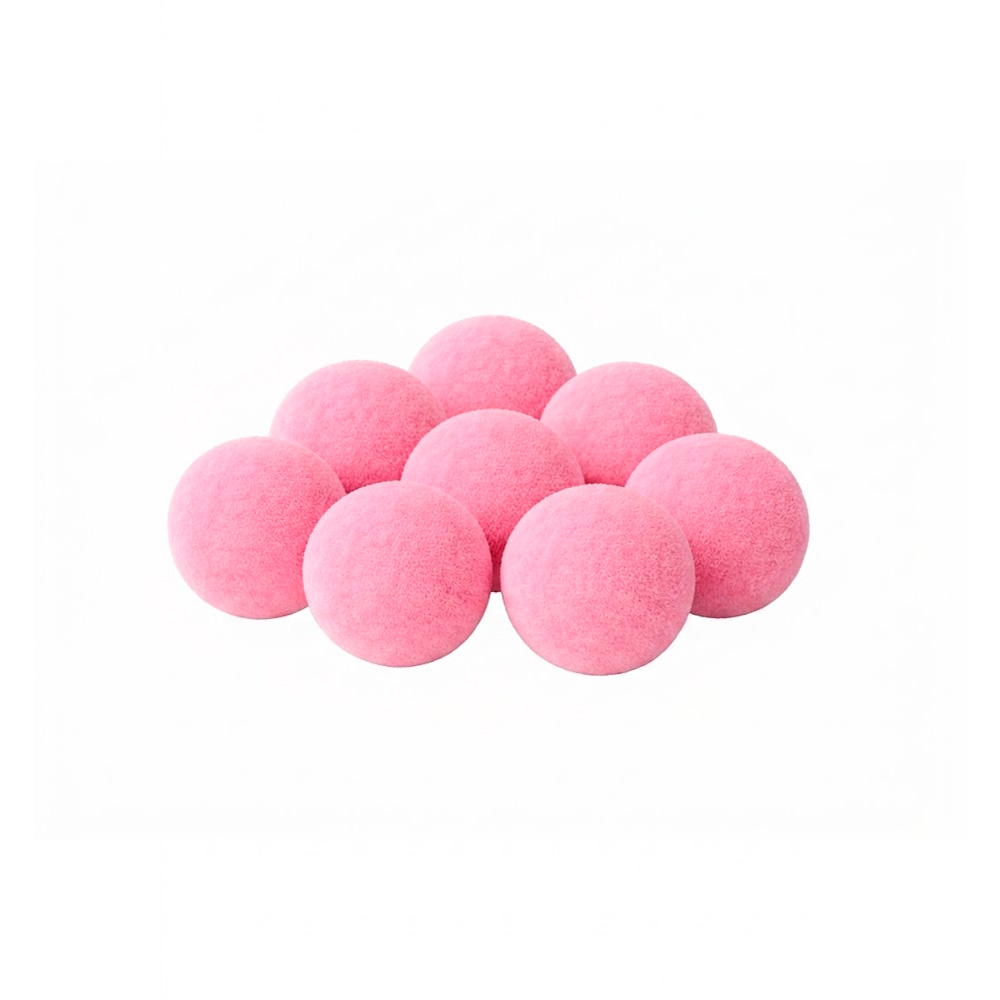 Pompones Unicolor 1.0 Centímetros Color Rosado 03 Paquete por 1000 Unidades