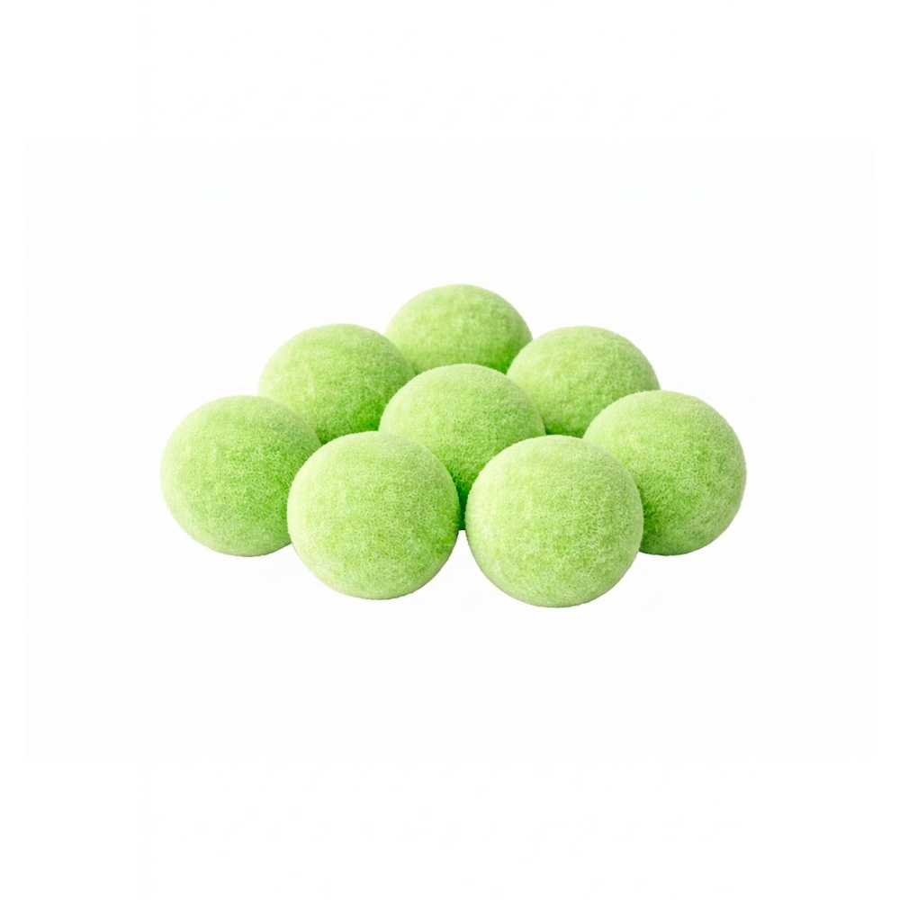 Pompones Unicolor 1.0 Centímetros Color Verde Claro 08 Paquete por 1000 Unidades