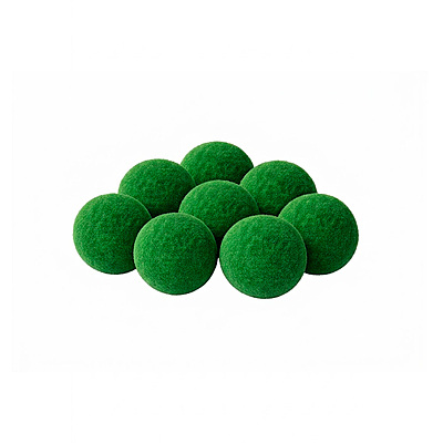Pompones Unicolor 1.0 Centímetros Color Verde 15 Paquete por 1000 Unidades
