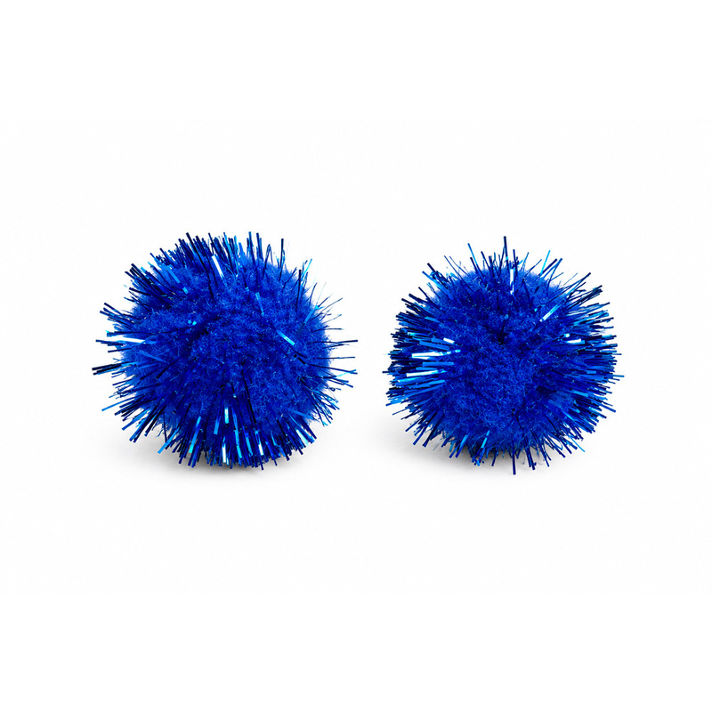 Pompones Metalizado 13Mm Azules Paquete X 200Unidades Pompones Metalizado 13Mm Azules Paquete X 200Unidades