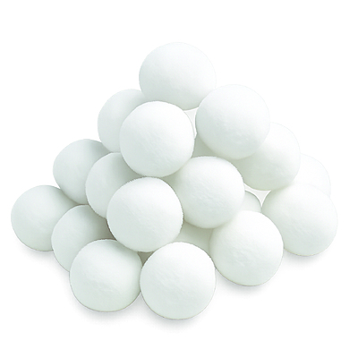 Pompones Unicolor 4 Centímetros Color Blanco Paquete por 100 Unidades