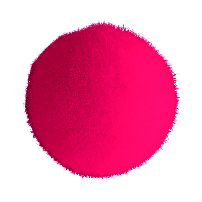 Pompones Unicolor 2.5 Centímetros Color Rojo Paquete por 500 Unidades