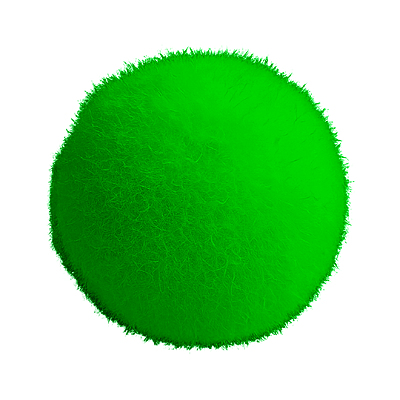 Pompones Unicolor 1.5 Centímetros Color Verde Paquete por 1000 Unidades