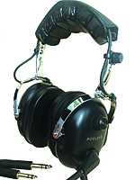 POOLEYS Aviation Headset - Dual Plug - Passive + FREE Headset Bag + FREE Accessories