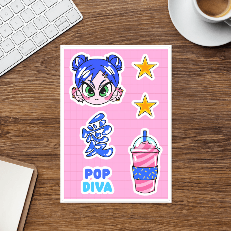 Pop Diva Sticker Sheet