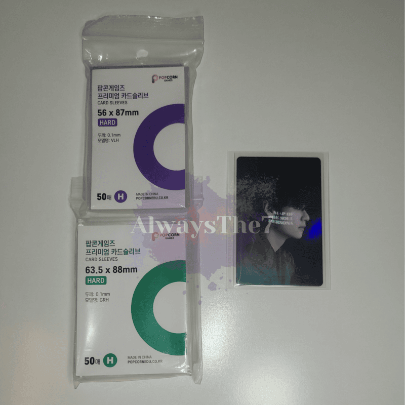 Popcorn Card Sleeves 56x87 Hard 63.5x88 Hard Double Sleeved