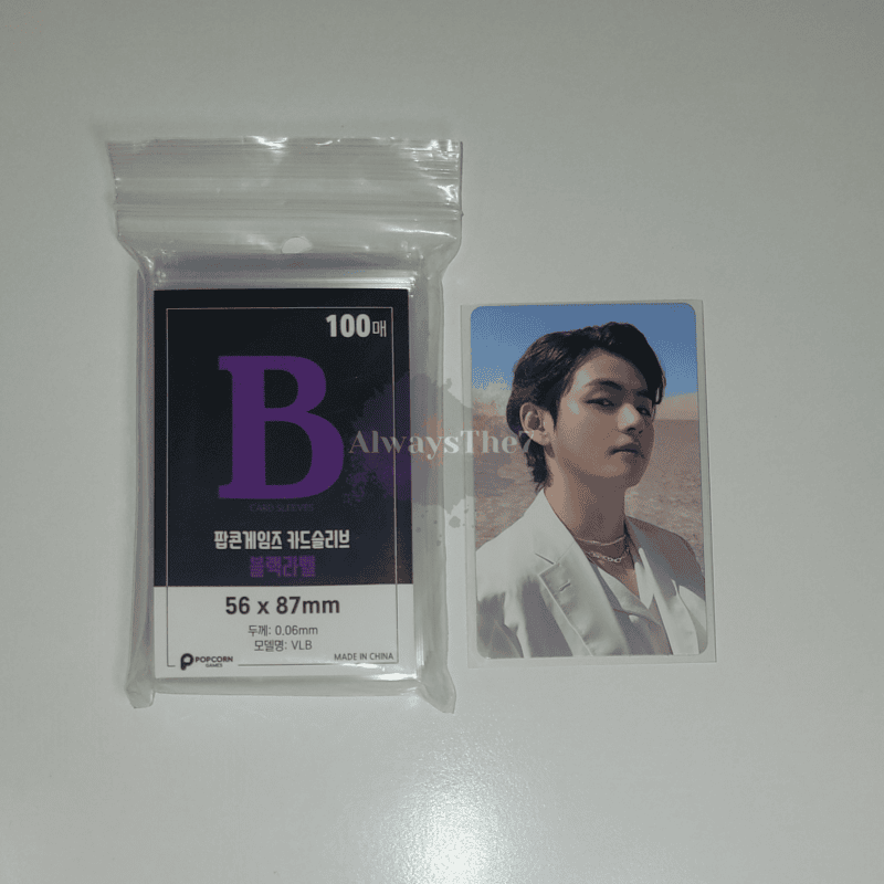 Popcorn Card Sleeves 56x87 mm Black