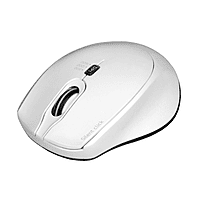 Port Connect Silent 1600DPI 3 Button Wireless Mouse - White