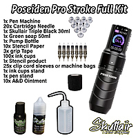 POSEIDON Professional Adjustable stroke Wireless Full Tattoo Kit POSEIDON Professional Adjustable stroke Wireless Full Tattoo Kit