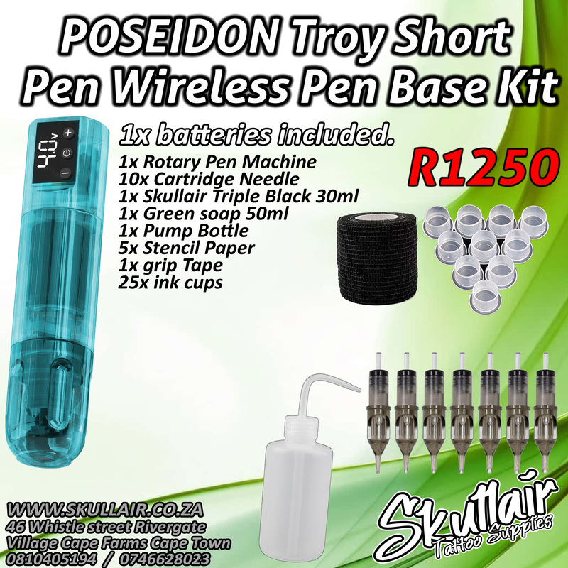 POSEIDON Troy Short Pen Wireless Pen Base Kit