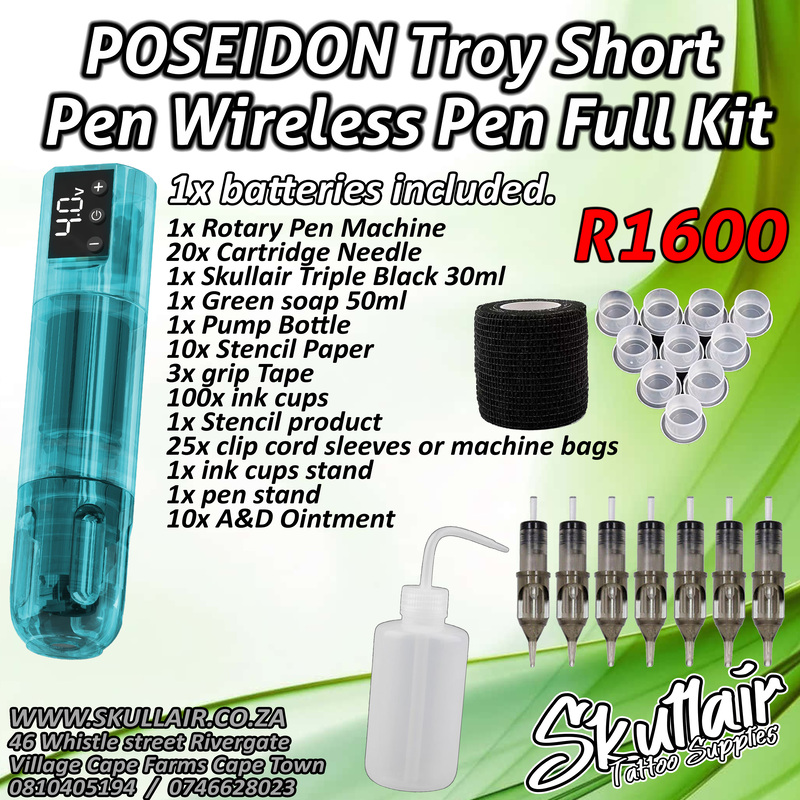 POSEIDON Troy Short Pen Wireless Pen Full Kit