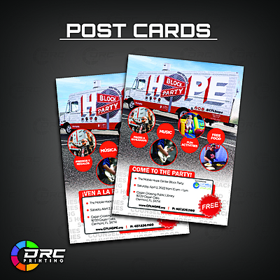 Post Cards 5x7 (Includes Design) Post Cards 5x7 (Includes Design)