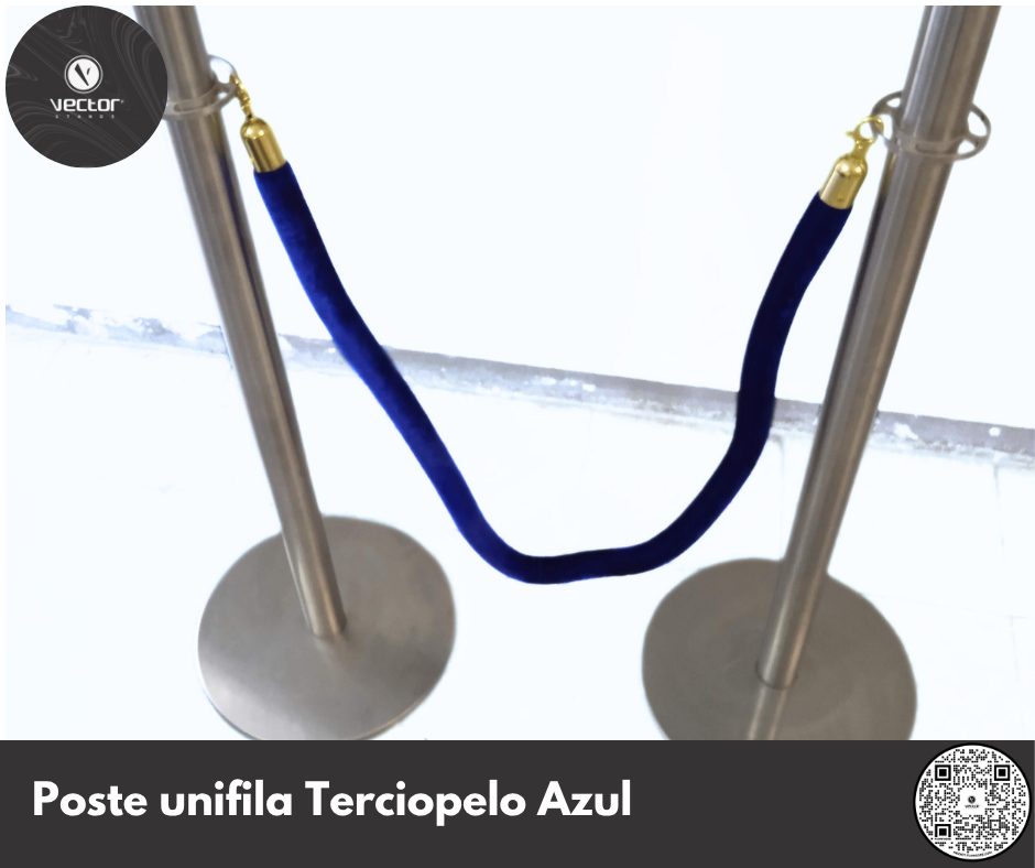 Poste Unifila Terciopelo Poste Unifila Terciopelo