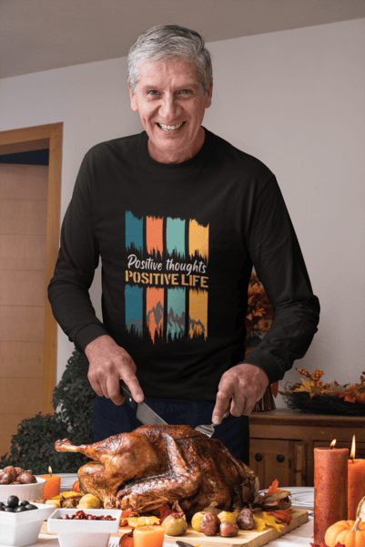 Men's Positive Thoughts Long Sleeve