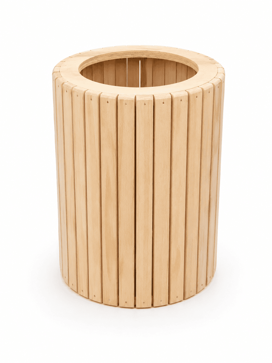 Wooden Round Planter | Decorative Indoor Plant Holder Wooden Round Planter | Decorative Indoor Plant Holder
