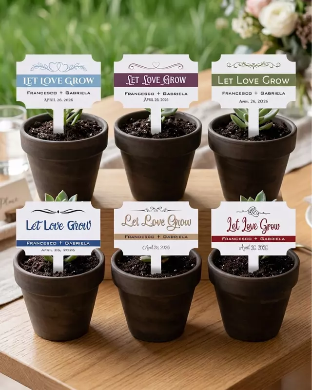 Pot Stake Favor Tag, Set of 5