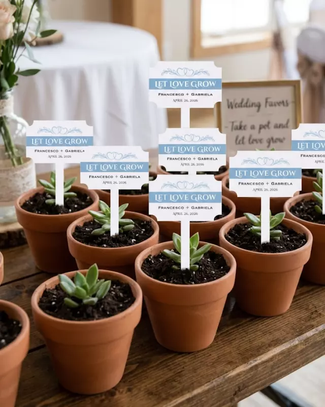 Pot Stake Favor Tag, Set of 5