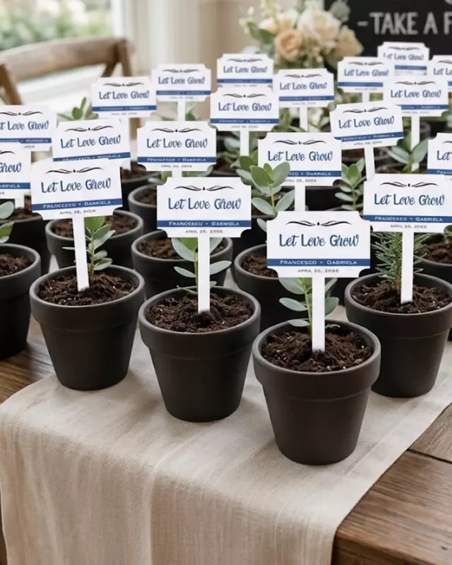 Pot Stake Favor Tag, Set of 5