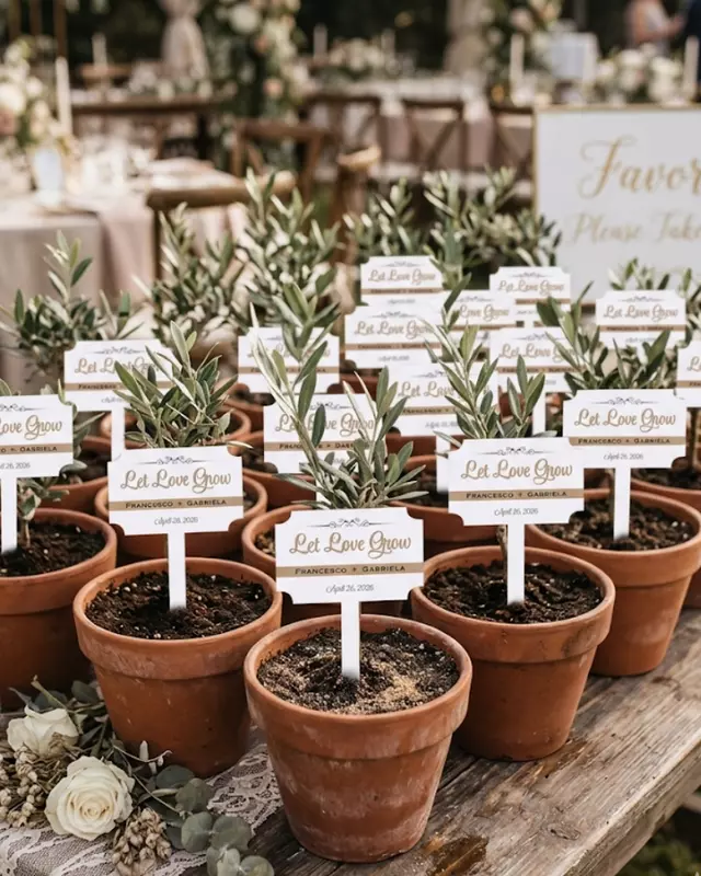 Pot Stake Favor Tag, Set of 5