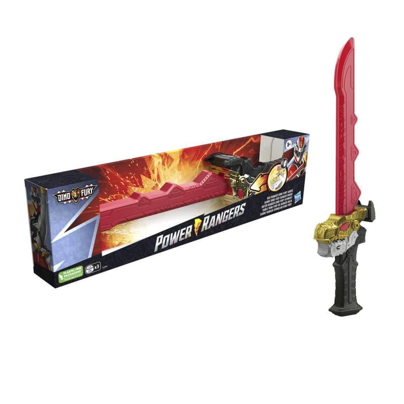 Power Rangers Dino Fury Red Ranger Dino Fury Saber Electronic Toy