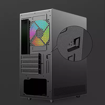 Power X Cabinet With Smps V500 Black Power X Cabinet With Smps V500 Black