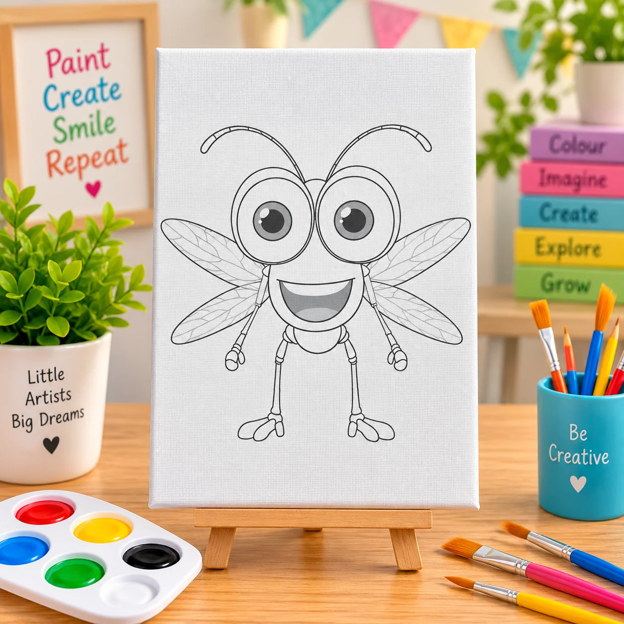 Artist Canvas – Pre-Printed Set of 2 | 20 × 30 CM