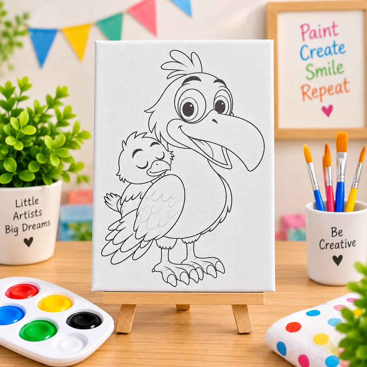 Artist Canvas – Pre-Printed Set of 2 | 20 × 30 CM
