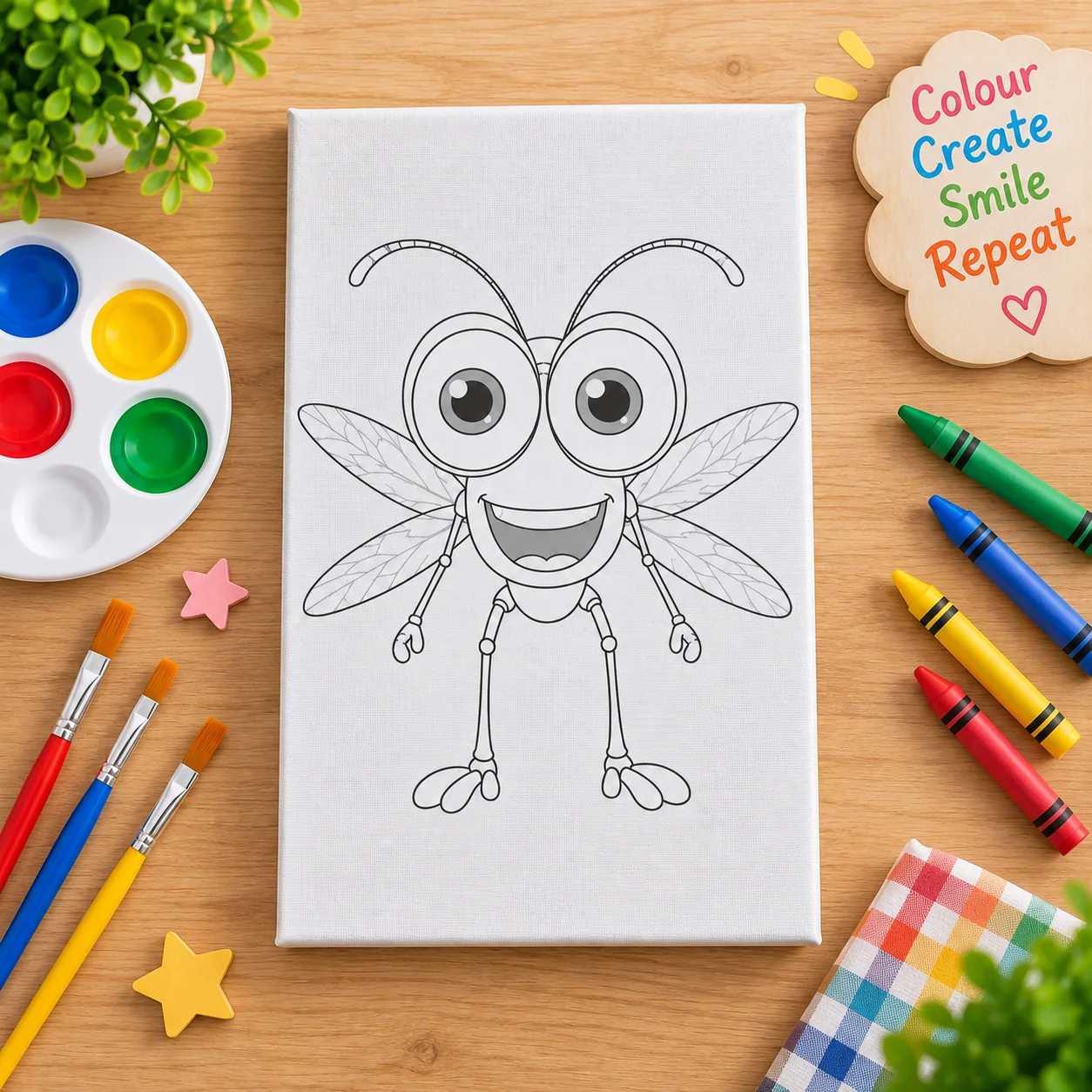 Artist Canvas – Pre-Printed Set of 2 | 20 × 30 CM
