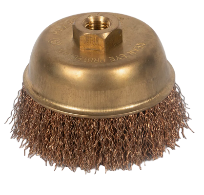 65MM COPPER WIRE CUP BRUSH,5/8-11