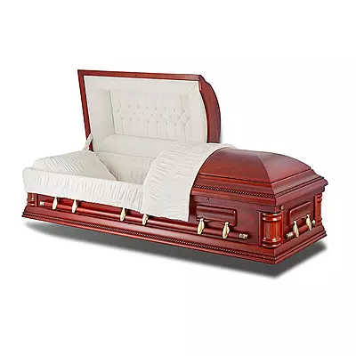 Presidential Cherry Wood Casket