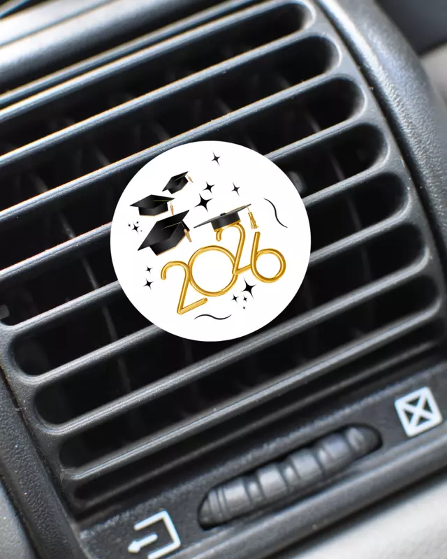 Summit Series Honor graduation air freshener with customizable school colors