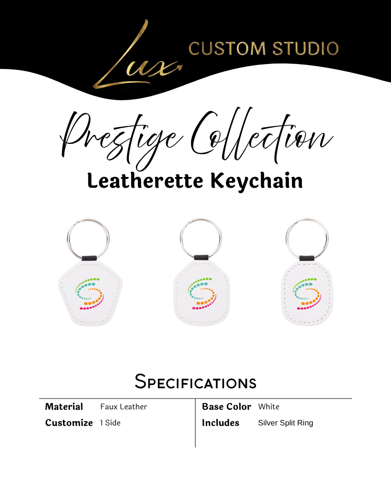 Prestige Collection Leatherette Keychain