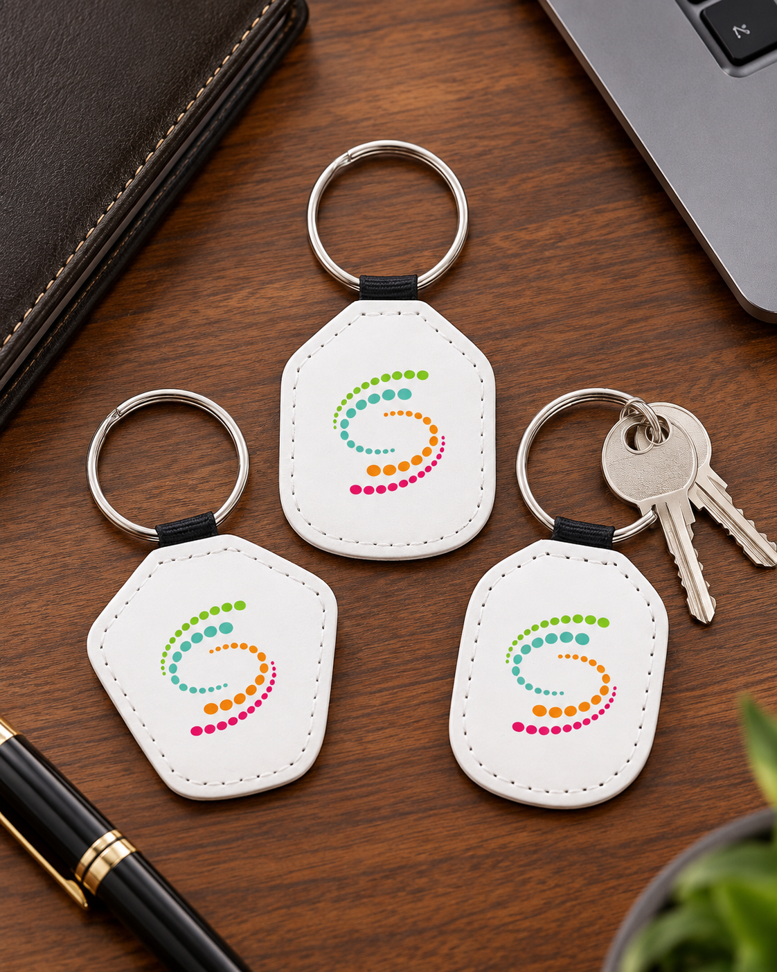 Prestige Collection Leatherette Keychain