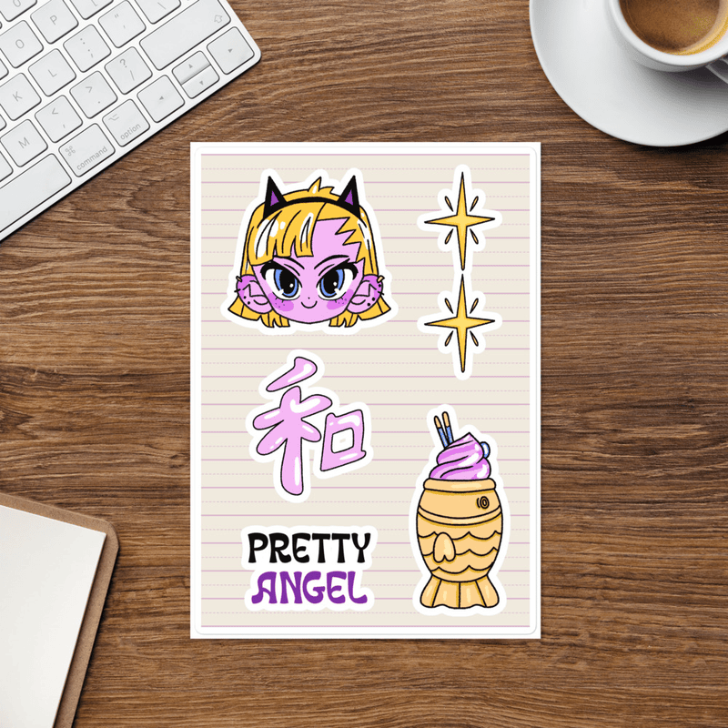 Pretty Angel Sticker Sheet