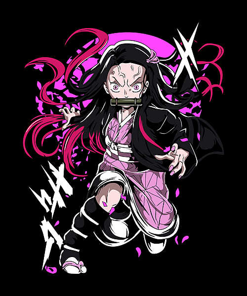 Demon Sister – Fierce Anime Parody Black T-Shirt