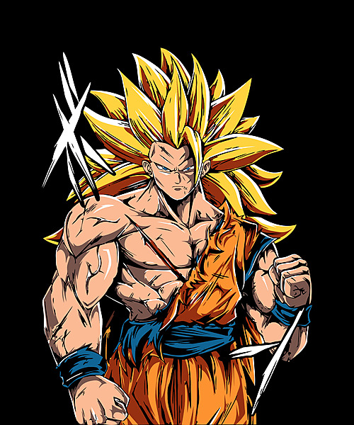 Legendary Saiyan Power – Anime Parody Black T-Shirt