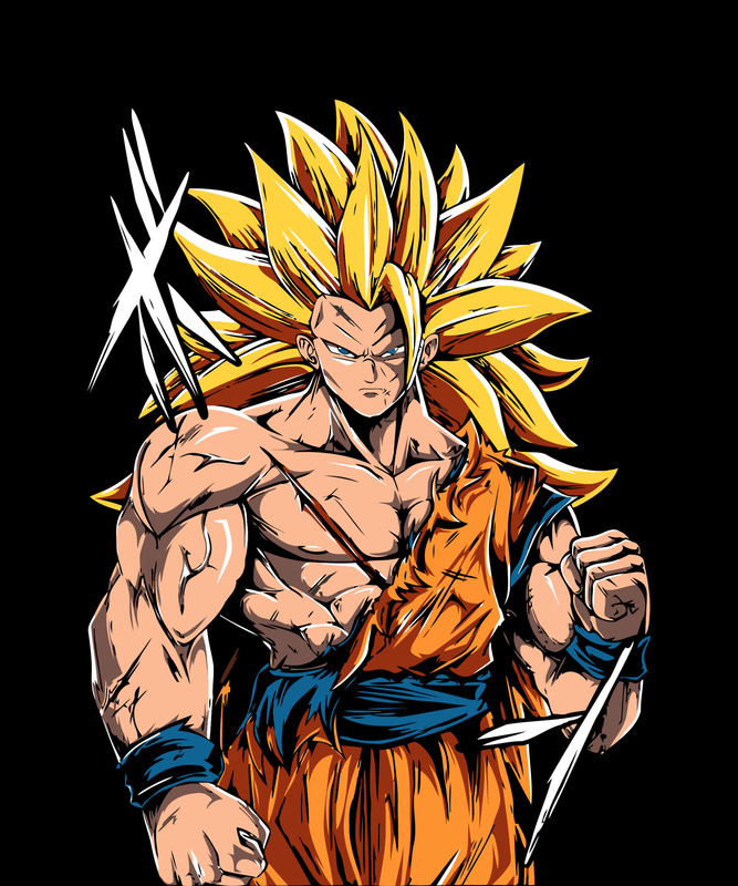 Legendary Saiyan Power – Anime Parody Black T-Shirt