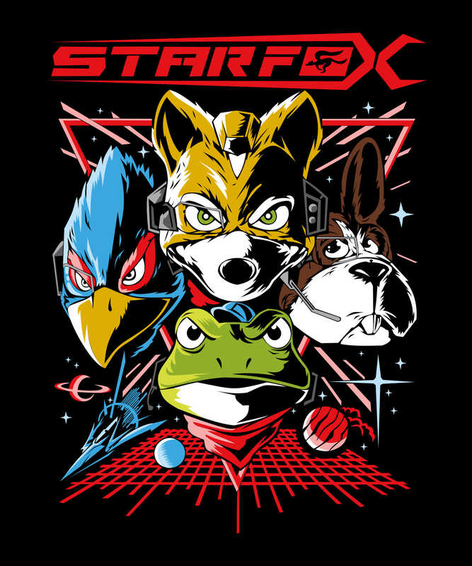 Star Squadron – Retro Space Team Parody Black T-Shirt