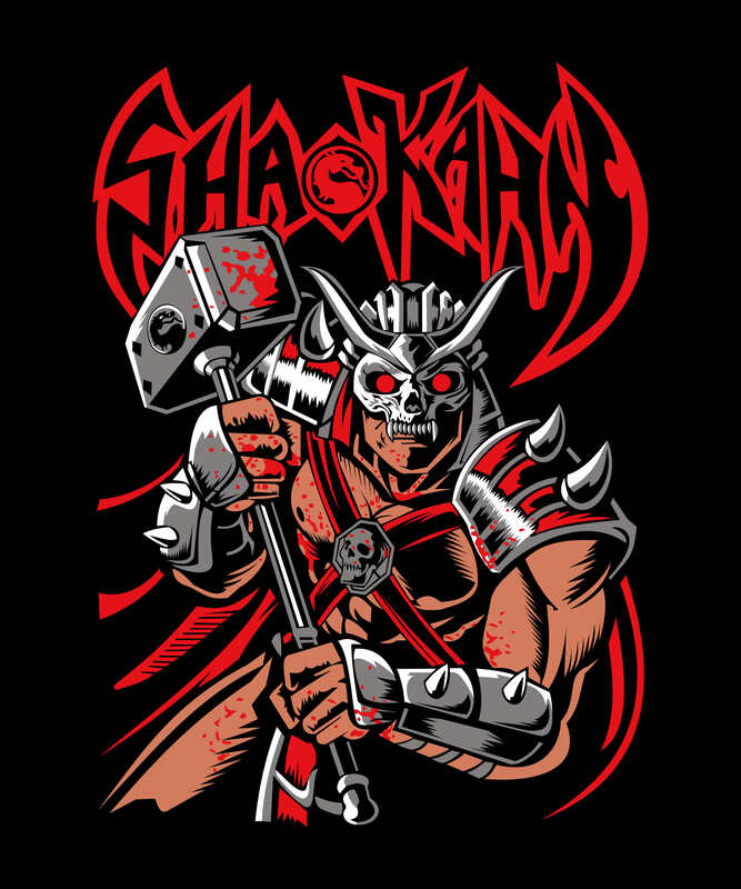 Warlord Hammer – Shao Parody Fighter Black T-Shirt