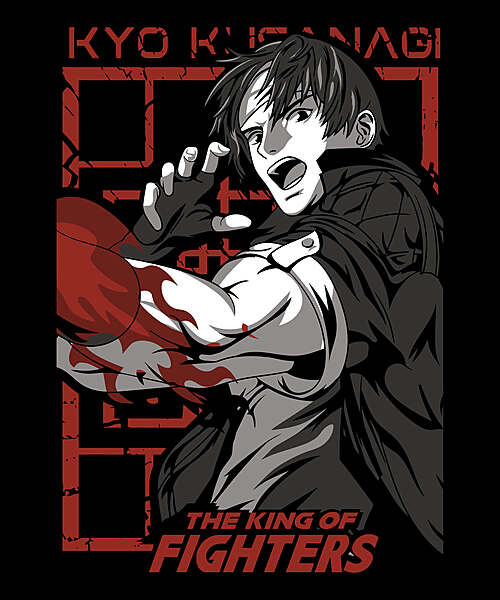 King of Fighters – Kyo Parody Fighter Black T-Shirt