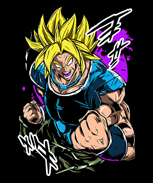 Super Saiyan Power-Up – Anime Parody Black T-Shirt