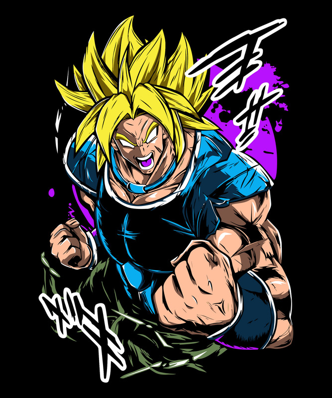 Super Saiyan Power-Up – Anime Parody Black T-Shirt